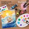 30 Colors Acrylic Paint Set, 36ml Tubes with 3 Brushes, Artist Grade Acrylic Paint, for Kids Adults Beginners, Painting on Crafts Canvas Wood Rocks